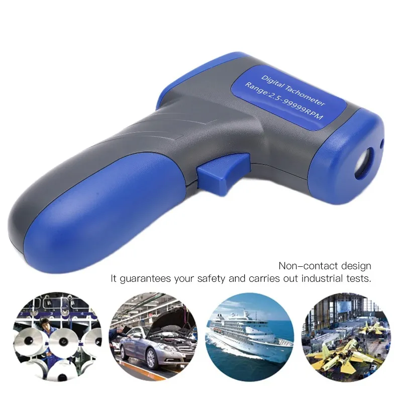 

Handheld Tachometer DT6685 Non Contact Tachometer Gauge Portable Wide Range Photoelectric Rpm Meter for Motor Tachometer Rpm Gun