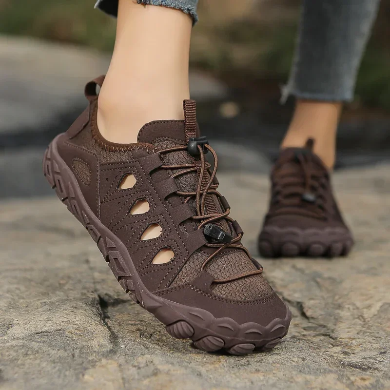 Zapatillas de deporte al aire libre para hombre, zapatos de senderismo transpirables, sandalias de senderismo al aire libre de talla grande para hombre y mujer, sandalias de agua para senderismo y rastreo 36-47