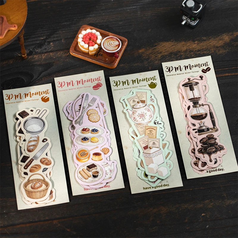 Coffee Tea Journal - Stiker Roti Teh Sore Vintage 10pcs
