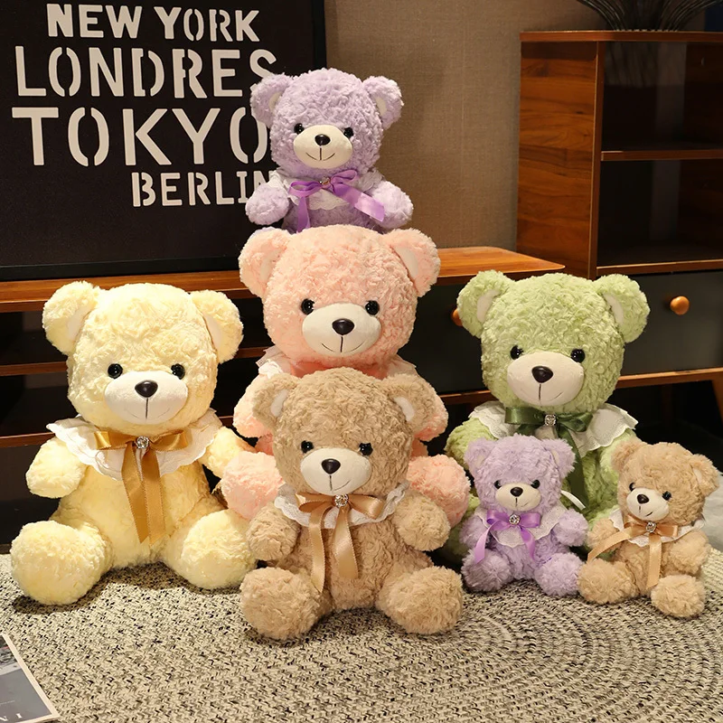 

Cartoon Fluffy Colorful Teddy Bear Plush Toy Kawaii Stuffed Animals Bears Plushies Doll Anime Soft Toys for Girlfriend Presents