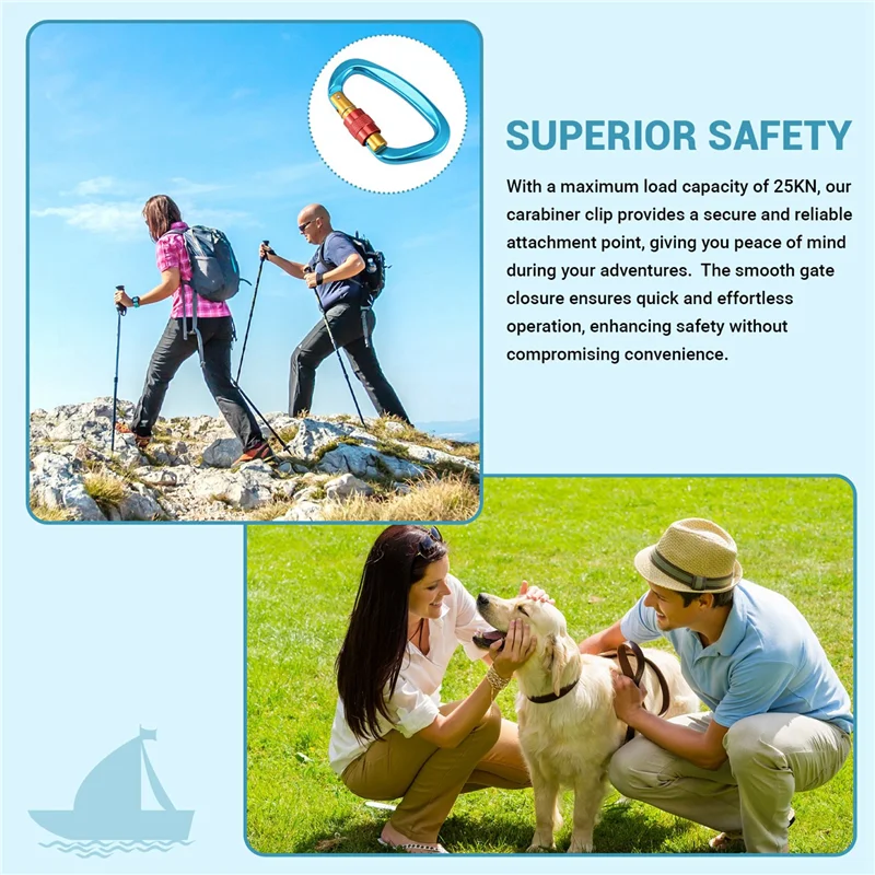 U8-2PCS 25KN Carabi… - image