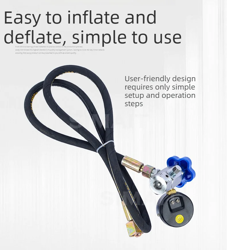40MPa Hydraulic Accumulator Charging Valve GCQJ-25 Nitrogen Filling Tool for Bladder/Piston