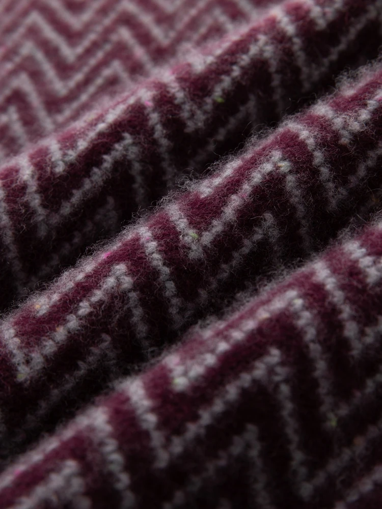 

CHICUU Autumn Winter Women's Zigzag Knit O-neck Short Pullover 100% Cashmere Sweater Thick Warm Casual Style Cashmere Knitwear