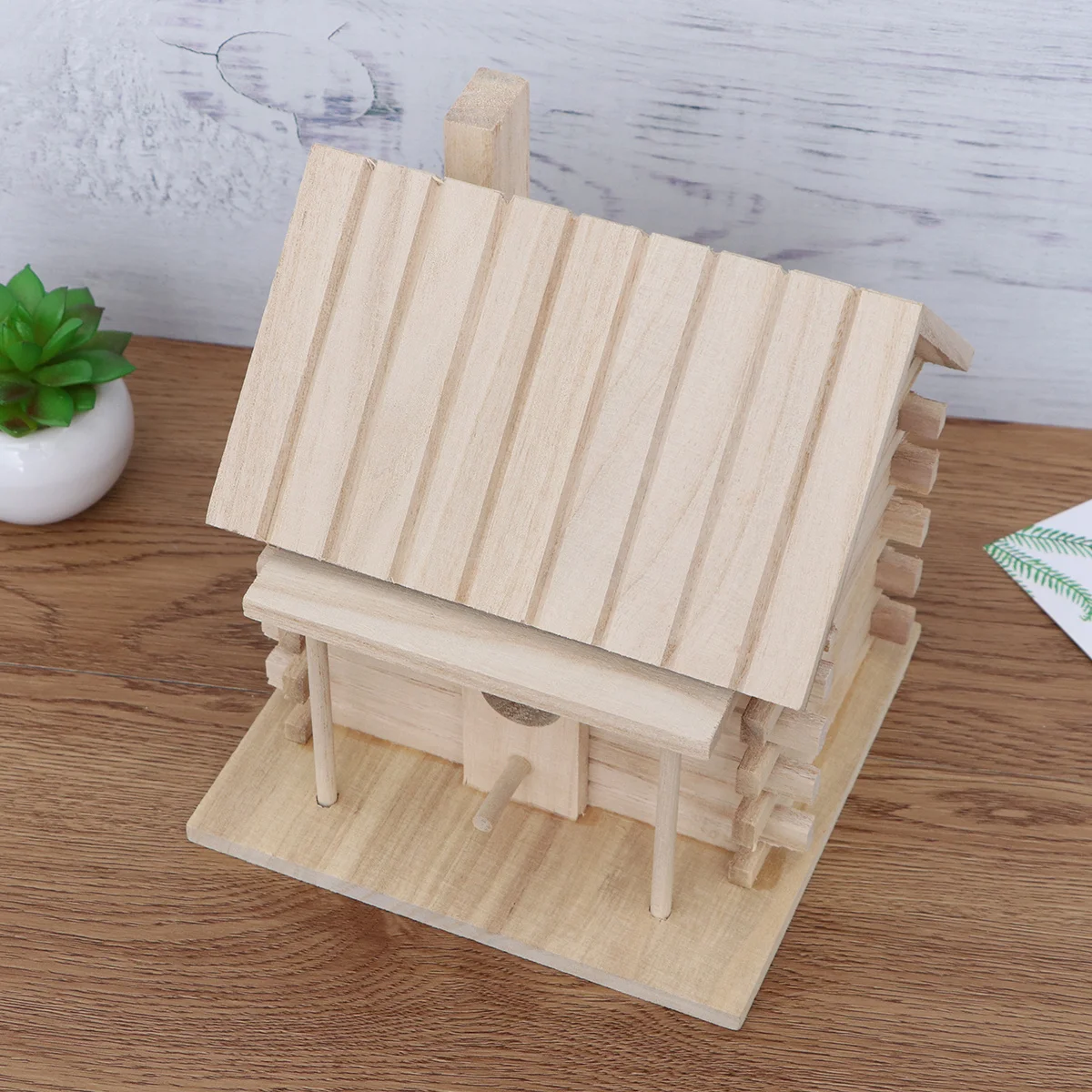 

Bird Breeding Box Natural Wood Unpainted Diy Warm Nest For Parrots Cockatiels Budgies Indoor Outdoor Decor Swallows