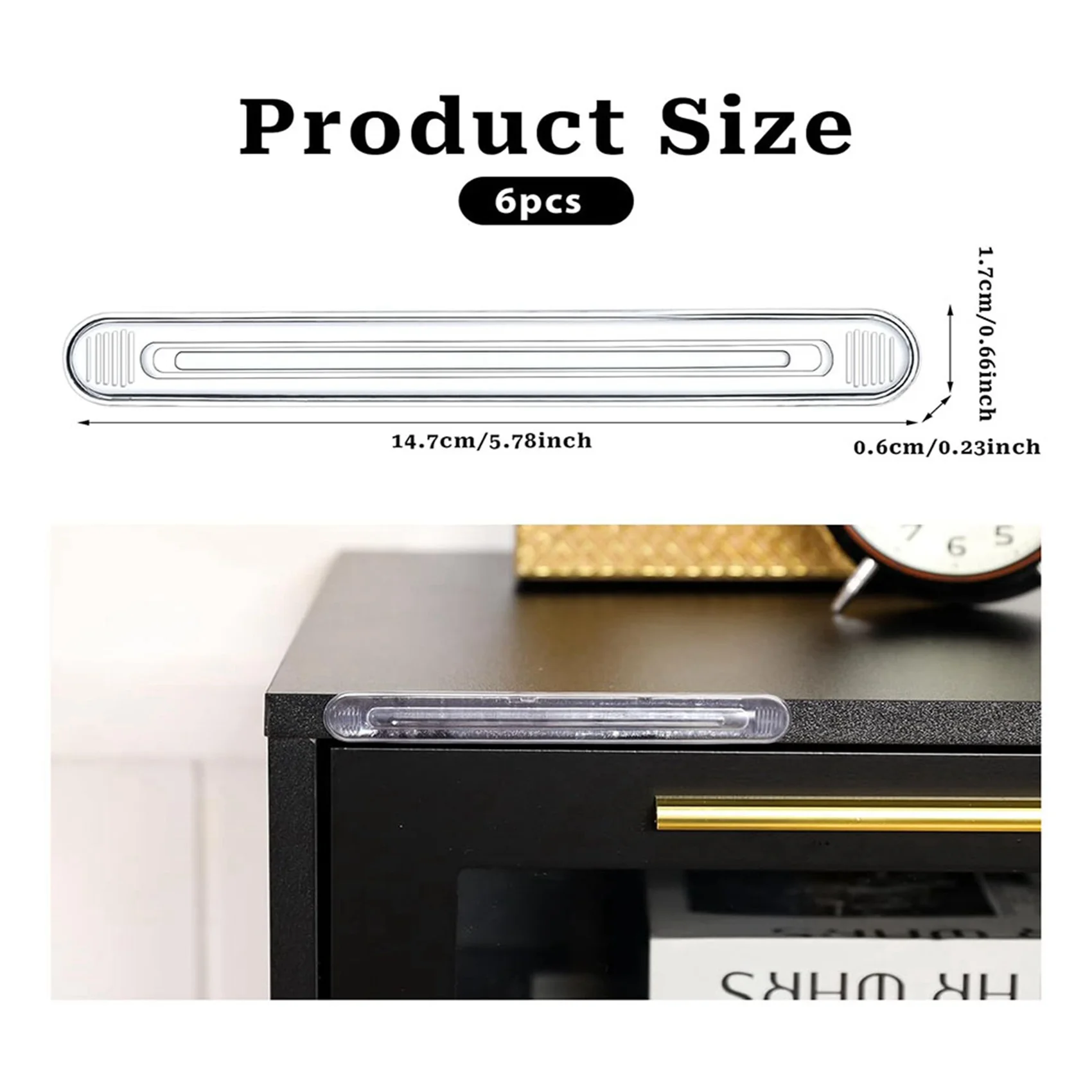 

ABUL-Резиновые накладки для защиты стен от спинки стула, 24 шт., прозрачные силиконовые бамперы для мебели, дверей шкафов и душевых кабин