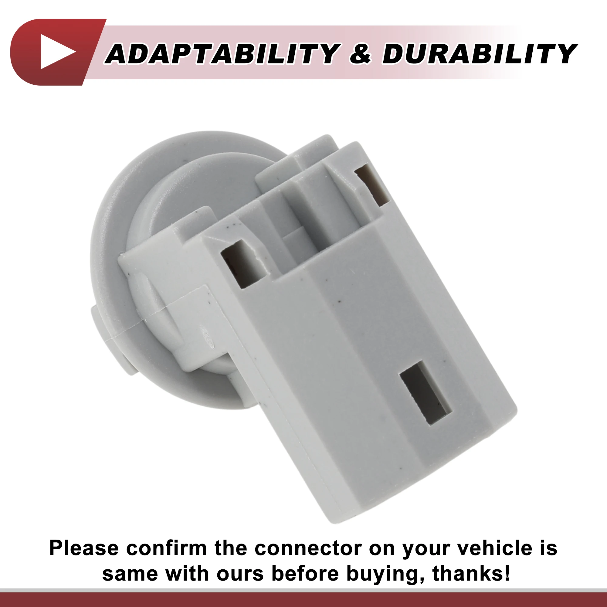 X Autohaux 1 Pc License Plate Light Socket for Toyota Camry 00-21 No.9007599005 Lamp Bulb Connector 2 Pin