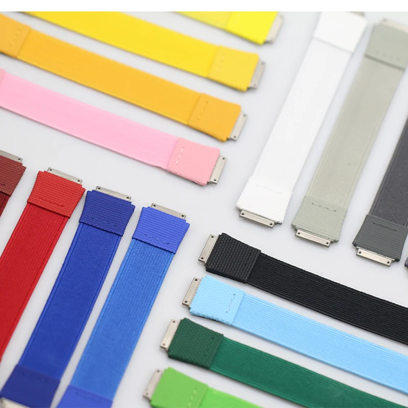 Elastic nylon watchband For Richard Miller RM67 RM67-01 RM67-02 Men DIY Loop Strap screw down connection Customized Bracelet
