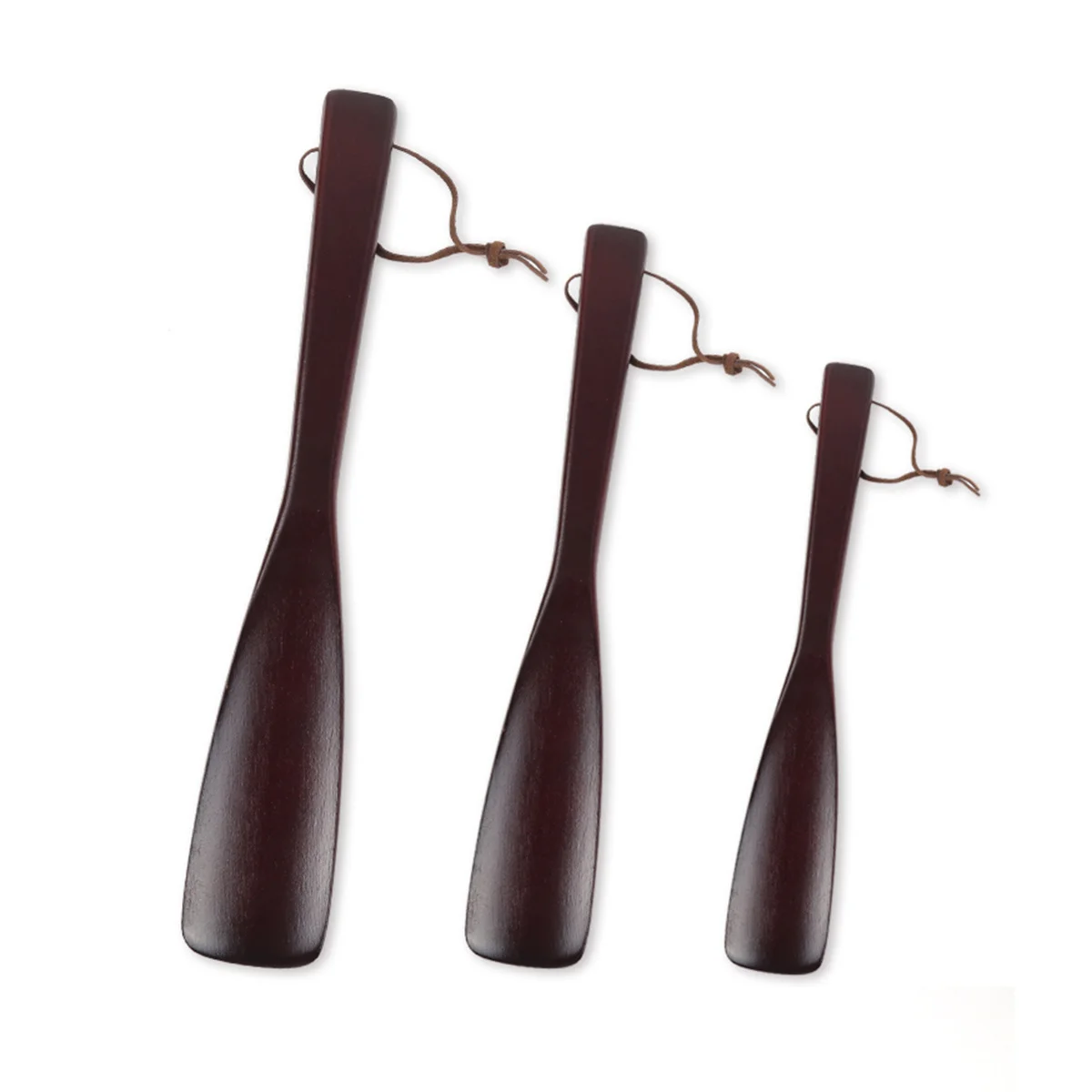 

40Cm Long Shoehorn Wooden Tool Extra Long Lightweight Ergonomic Design Durable Genuine Wood Perfect for Home Office Travel Red