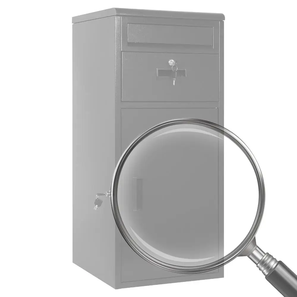 

Anti-Theft Package Delivery Boxes for Outside Metal Parcel Drop Box with Lockable Secure Large Package Drop Boxes Parcel Mailbox