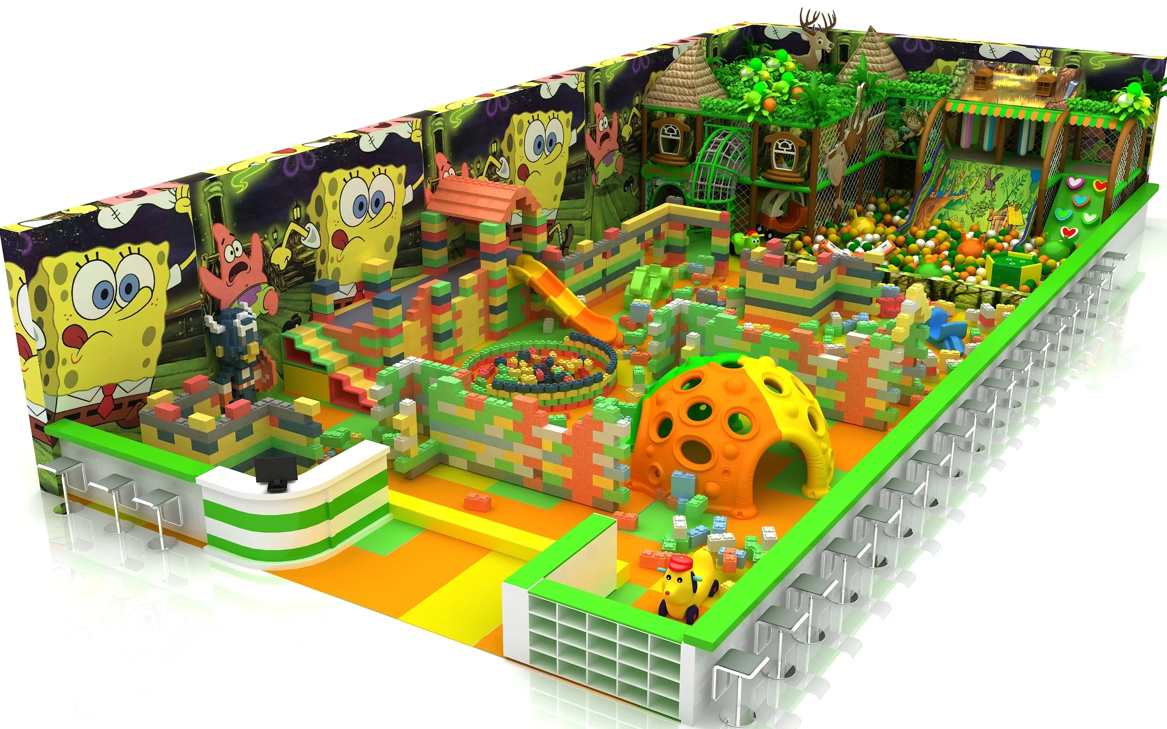 Environmental-friendly Indoor Playground Set/Indoor Naughty Castle/Soft Indoor Combined Toy Direct Factory Top Quality