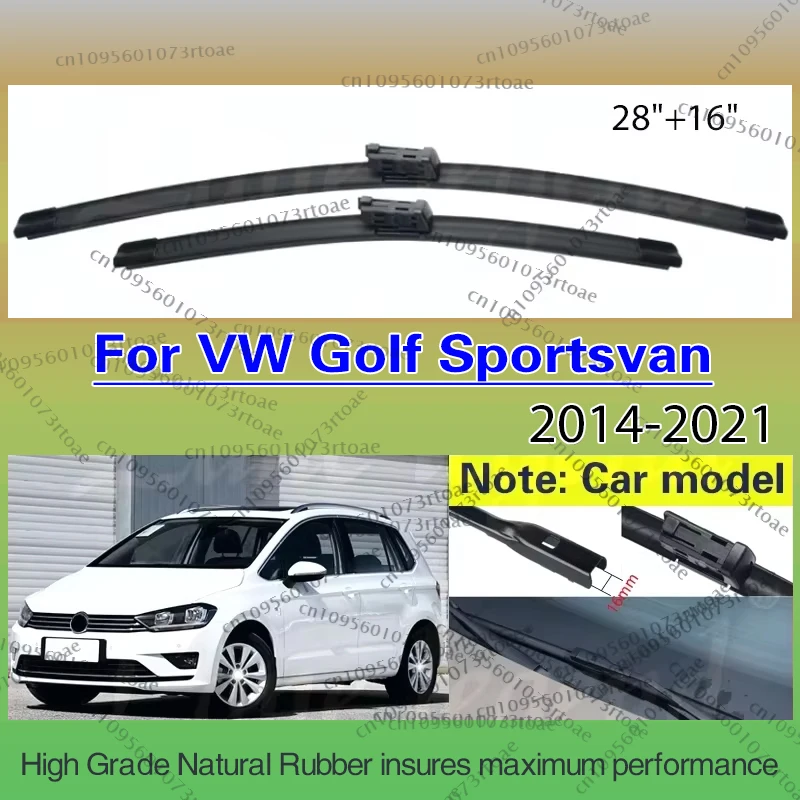

Для Volkswagen Golf Sportsvan 2014-2021 автомобильные щетки стеклоочистителя переднее лобовое стекло щетка для очистки окон 28 "16" автомобильные аксессуары