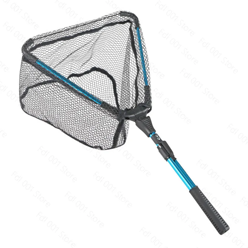 Suitable for  1pc Fishing Net Aluminum Alloy Retractable Triangular Telescopic Folding Fishing Net Folding Fishing Net 2pc