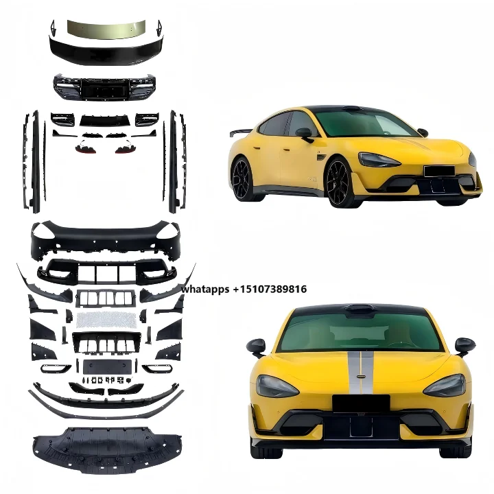 

New Compatible with for Su7 Upgrade Ultra Body Kit Front and Rear Bumper Kits Bolt-On ABS Plastic