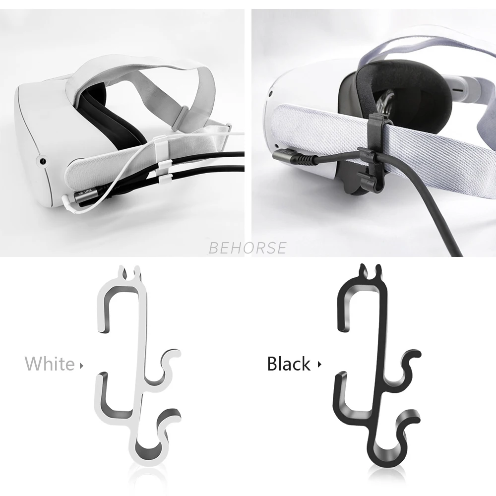 Hebilla de abrazadera de Cable VR, fijador de Cable de datos, Clip para Oculus Quest 2/Quest 3/Pico 3/Pico 4, enlace estándar, accesorios de correa para auriculares VR