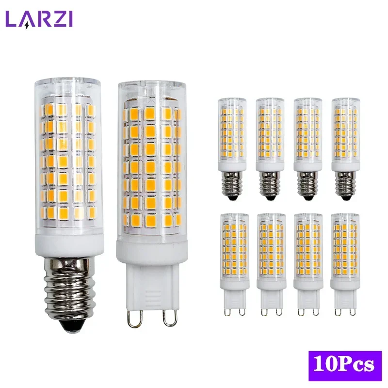 

10Pcs/Lot E14 G9 LED Corn Bulb 110V 220V No Flicker Dimmable 12W Chandelier Light Replace 60W Halogen Lamp for Indoor Lighting