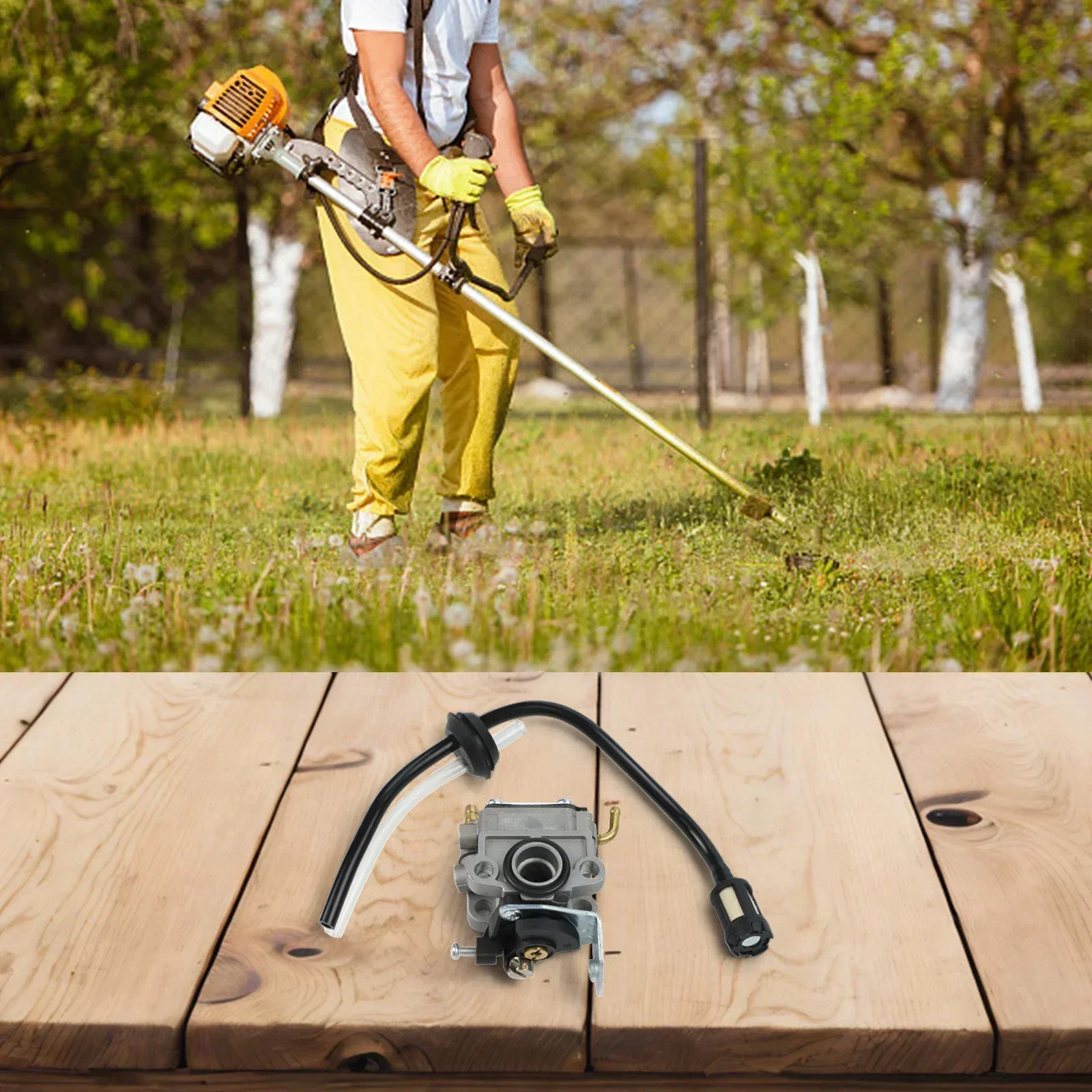 

Аксессуары. Простая установка, как на изображении. Удобство использования карбюратора. Прочная конструкция. Высококачественные материалы.