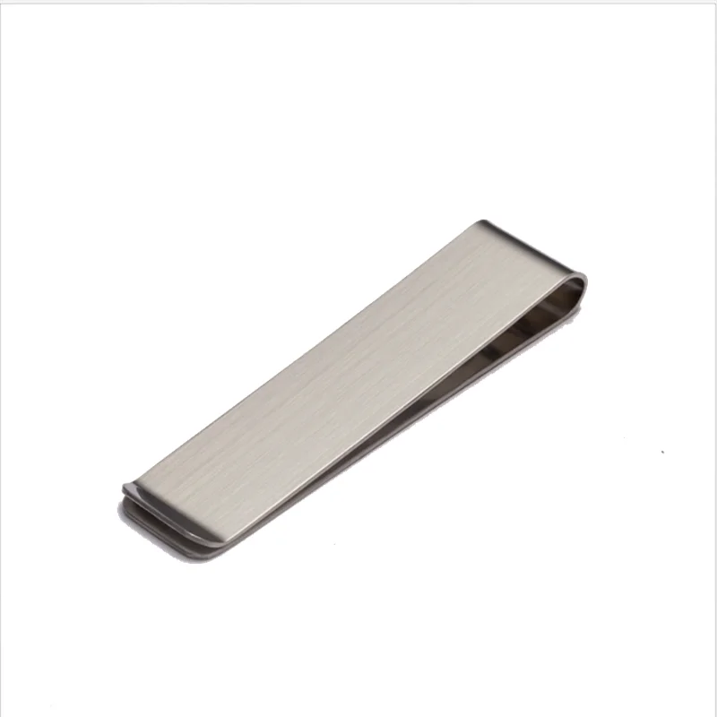 Высококачественный металлический зажим для денег из нержавеющей стали, модный простой серебряный держатель для долларов, кошелек для мужчин и женщин