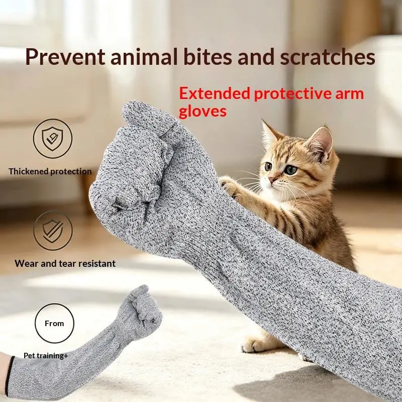 1PC Cat-Proof Grip Gloves Pet Bite Prevention, Affectionate Petting, And Cat Feeding Household Breathable Gloves