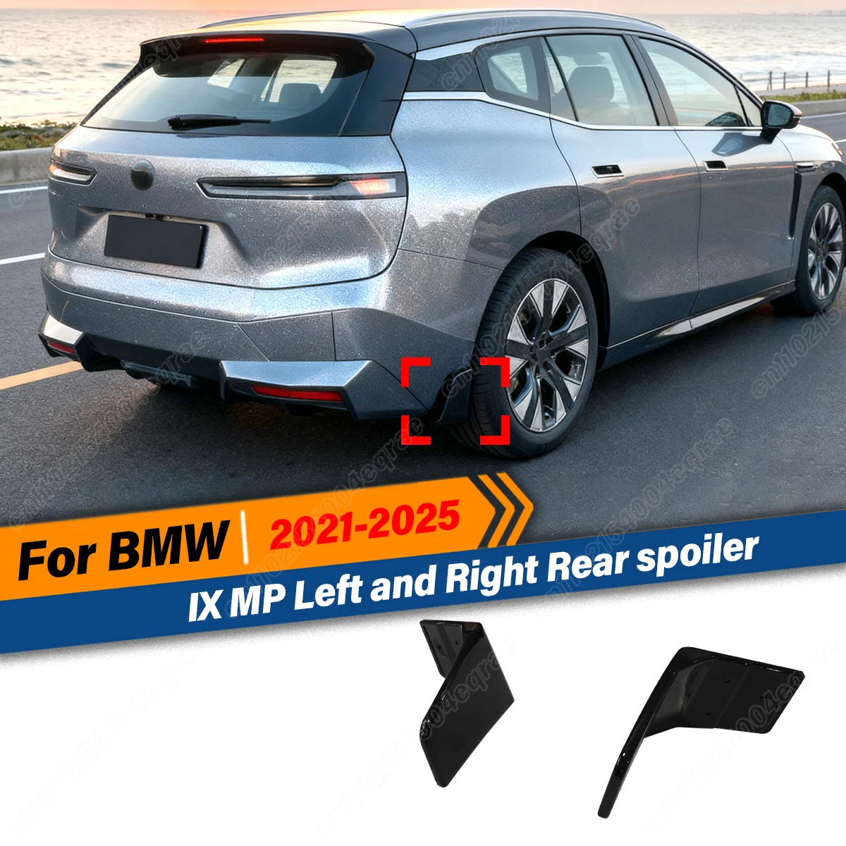 

Для BMW IX 2021 2022 2023 2024 2025 MP Стиль левый и правый задний угловой спойлер Аксессуары для внешнего обновления автомобиля Простая установка