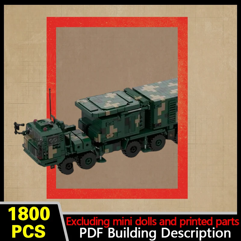 HQ-9 Command Vehicle Model MOC Building Bricks War Equipment Modular Technology Gifts Holiday Assemble Children Toys Suit