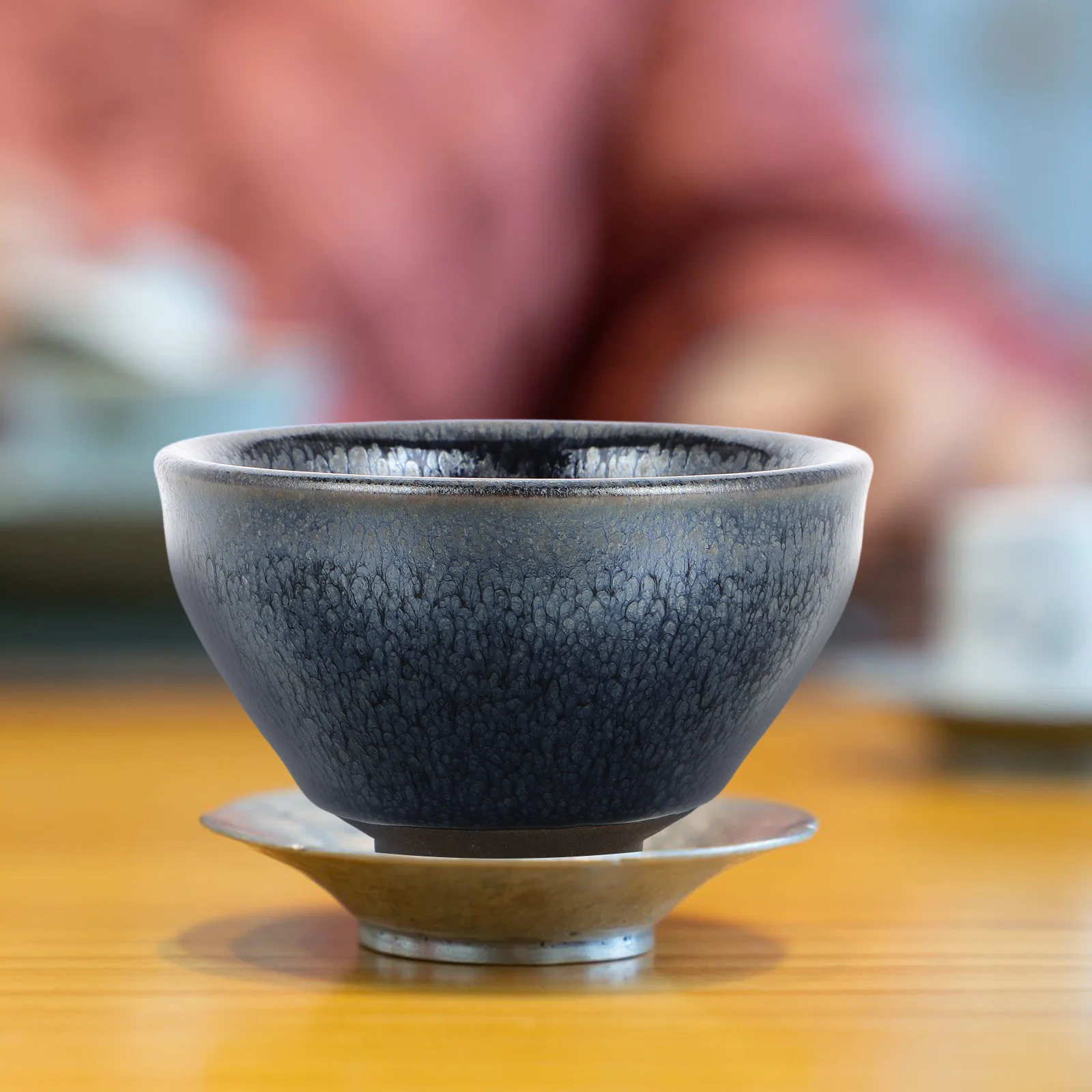 

Jianzhan Tea Cup Retro Style Ceramic Kung Fu Teaware Traditional Chinese Porcelain Tea Cup For Office And Home Ceramic Tasting C