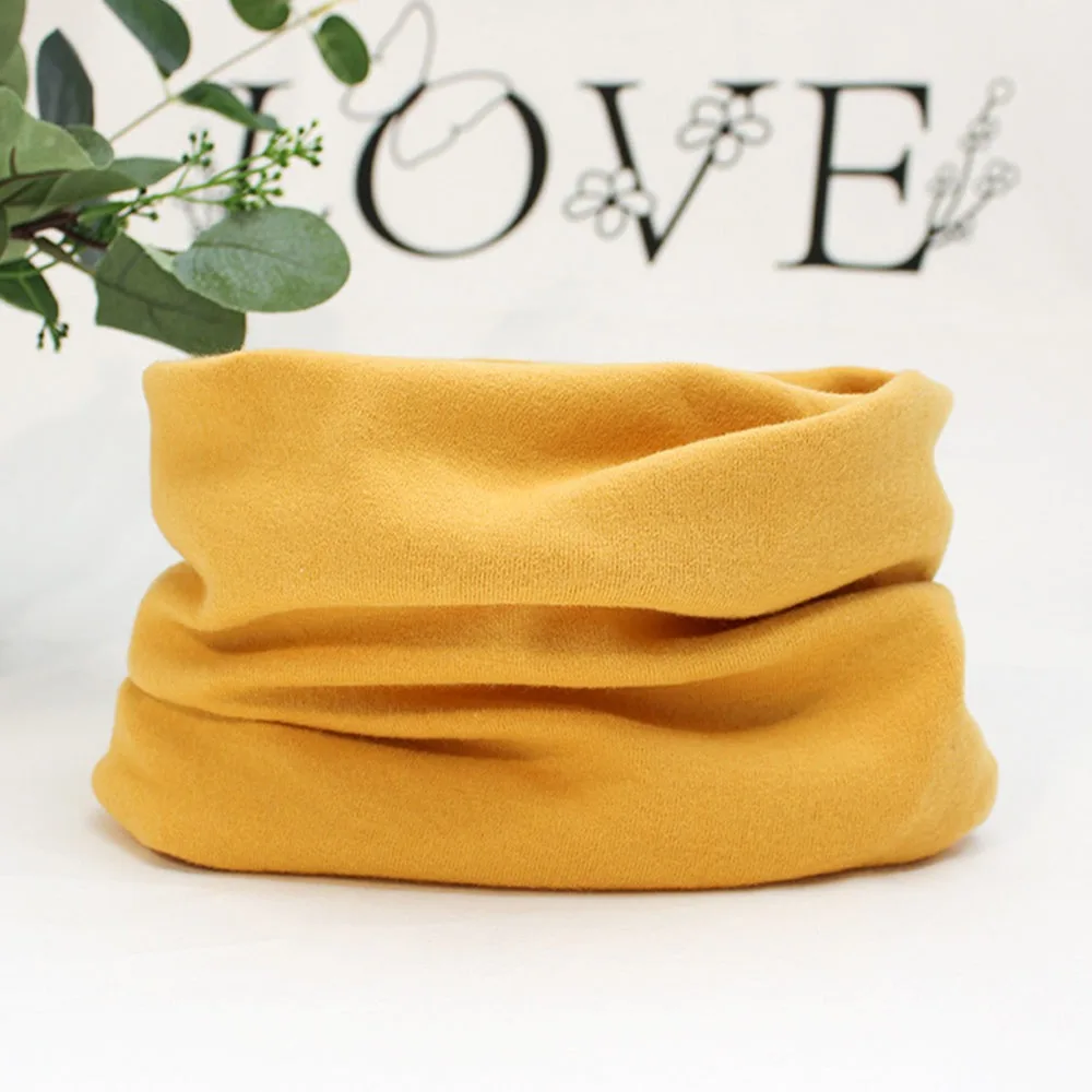 1-12 Years Old Winter Cotton Kids Winter Scarf Elastic Cute Children Neck Warmer Warm Cashmere Neckerchief for Baby Boys Girls