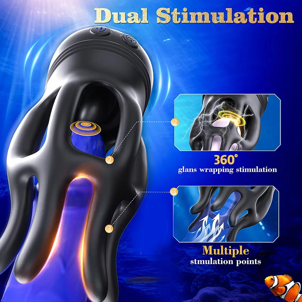 Glans Trainer Vibrator for Men Powerful Vibrating Penis 360° Rotation Tongue G… - Image 5