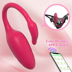 Wireless Control APP Vibrator for Women G Spot Clitoris Stimulator Massager Female Panties Wear Vibrating Egg Sex Toys for Adult