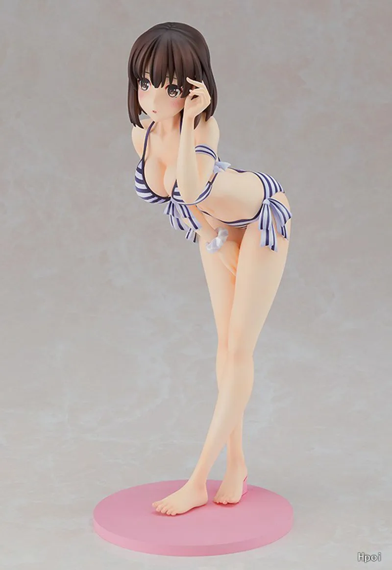 19CM Anime Megumi Kato strój kąpielowy Ver rysunek Saekano jak wychować nudną dziewczynę piżama rysunek figurki zabawki modele
