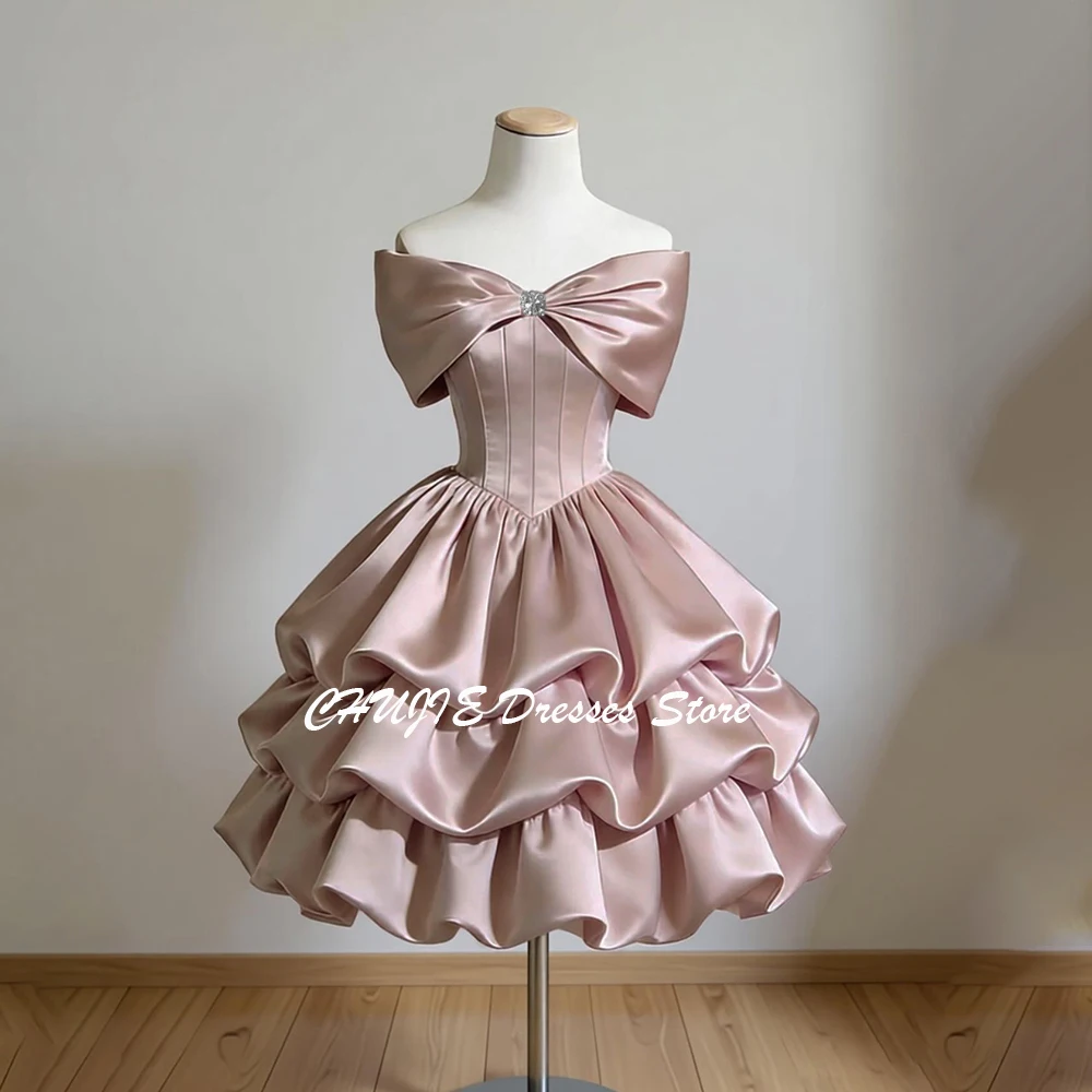 Tiered Graduation Dress Hot Sale Homecoming Dresses For Teen Customized Sweet 15 16 Mini Evening Prom Gowns платье на выпускной