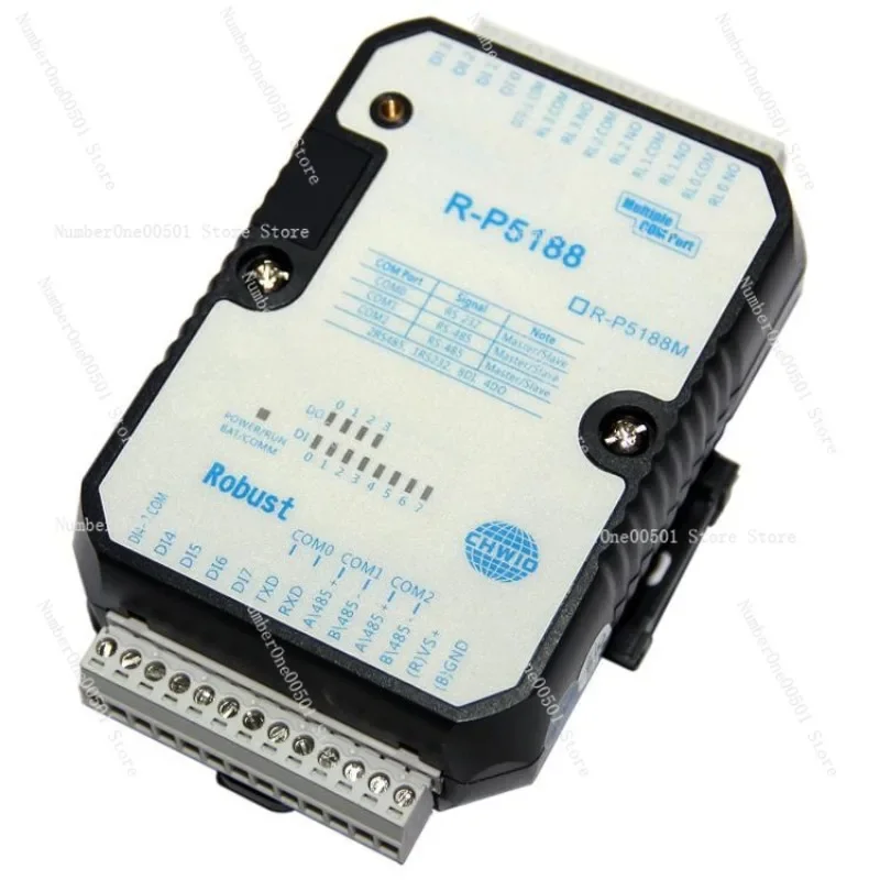 

P5188 3 Channel RS485 232 8DI 4DO Modbus RTU ASCII Protocol Intelligent IO Controller Industrial Control Module
