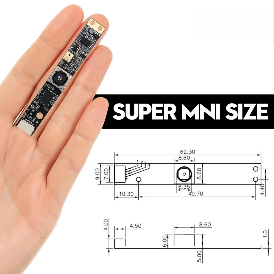 2026 new 8M USB camera module, autofocus mini PCB board IMX179 sensor 4K PC webcam module
