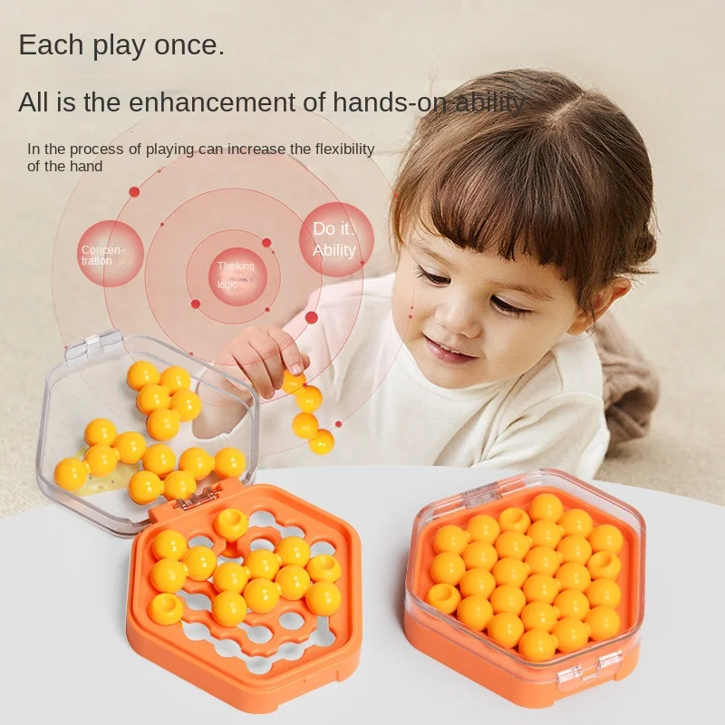 

Puzzle Pocket Colored Beads Suitable For Children's Spatial Logical Thinking Training Parent-child Interactio Children's Toys