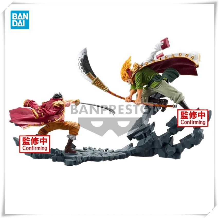 

One Piece MANHOOD Action Banner-Figure, Bandai Original Model, Roger VS Edward Newgate Gol D Series, Collectible Toy
