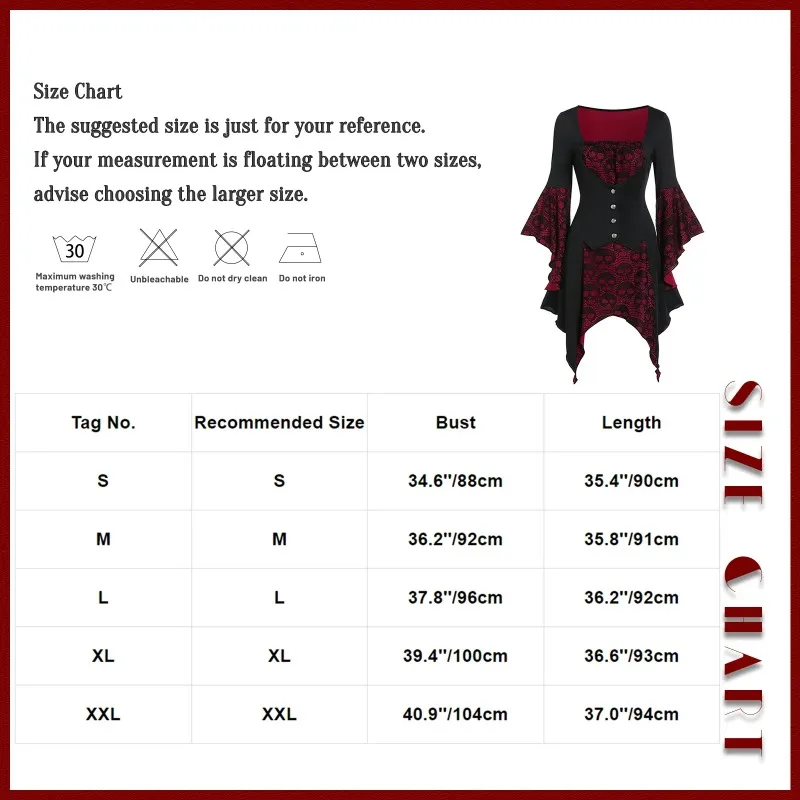 Vintage Halloween Cosplay Kostüm Hexe Vampir Gothic Kleid Geist Kleider Up Party Mittelalterliche Braut Weibliche Halloween Kleidung