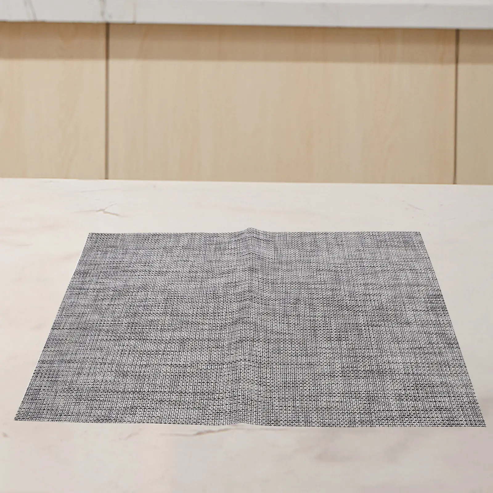 Simple Woven Washable Placemat Non Slip Protective Dining Table Mat Kitchen Bowl Pot Dish Covering Woven Placemat