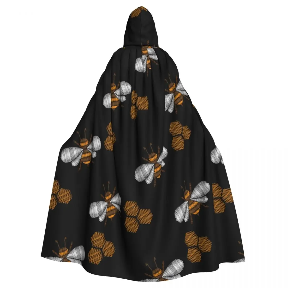 

Little Honey Bee Hooded Cloak Polyester Unisex Witch Cape Costume Accessory