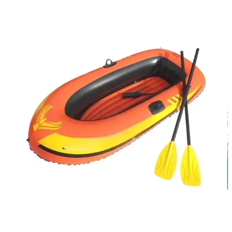 Orange Speed PVC Rubber Adventure Water Sailing Fishing Inflatable Boat