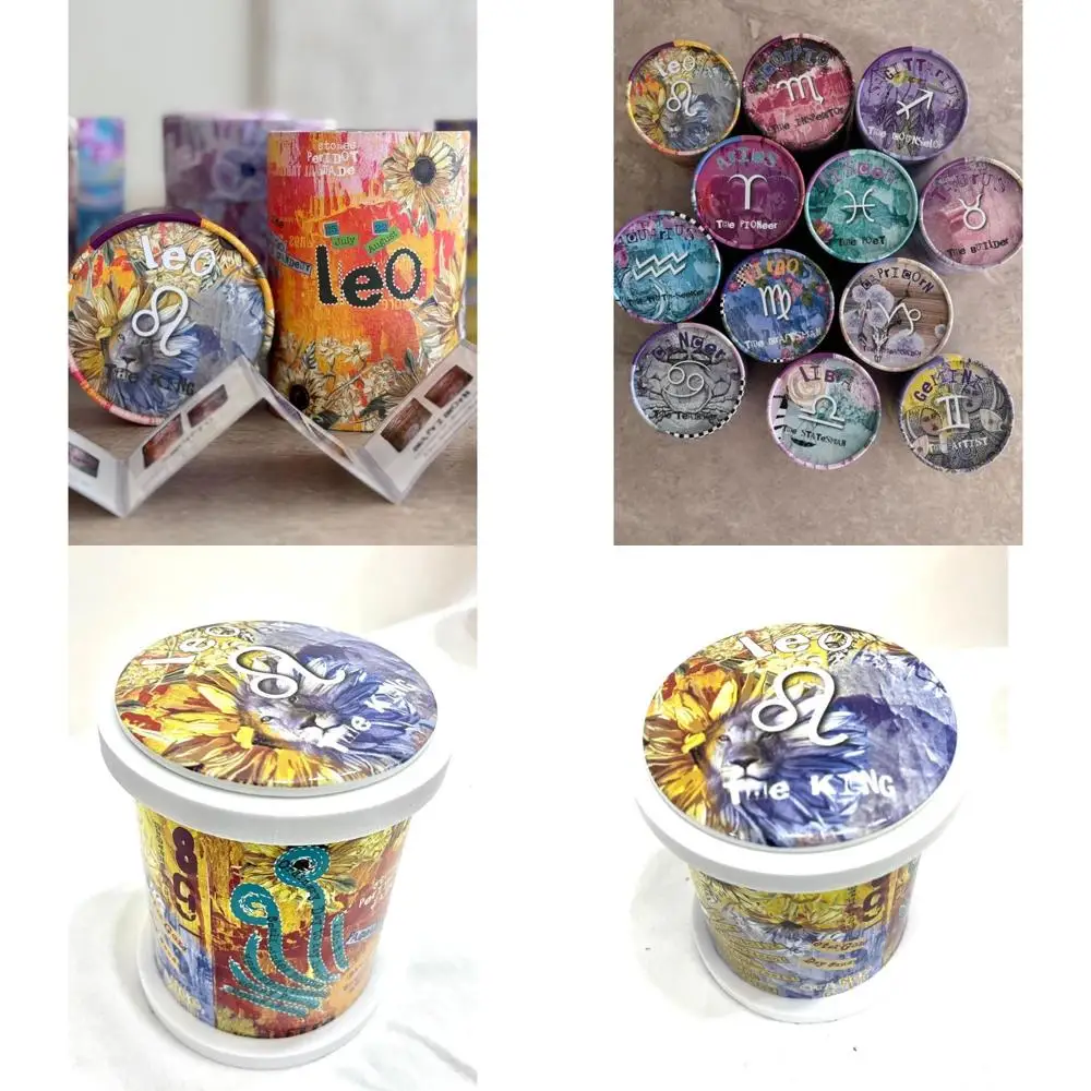 

Многоразовая керамическая свеча с ароматом зодиака Льва и жасмина, 12,3 унции, подарок для ароматерапии для любителей знаков зодиака Льва