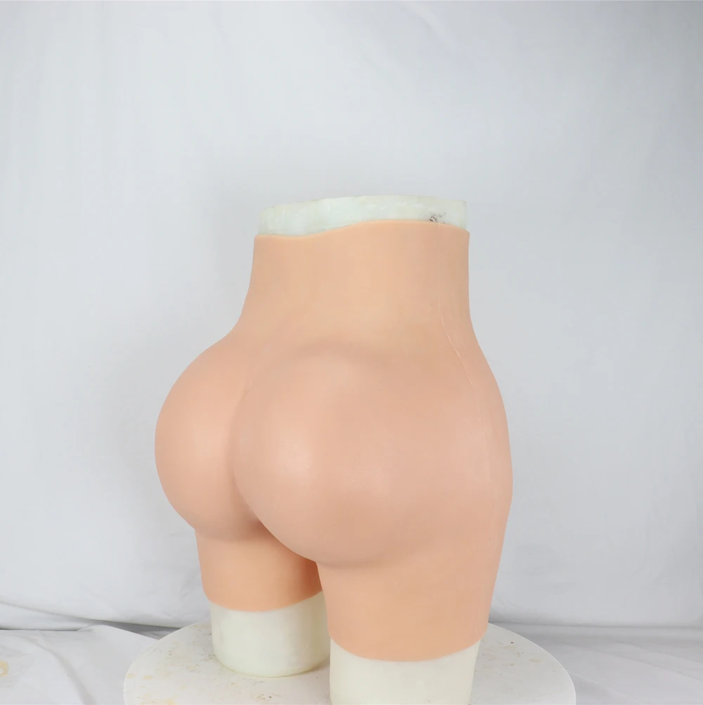 New Silicone Men\'s Queen Crossdresser Booty Lift Fake Firm Butt Pussy Pants Artificial Vagina Buttock Plump Crotch Catheter