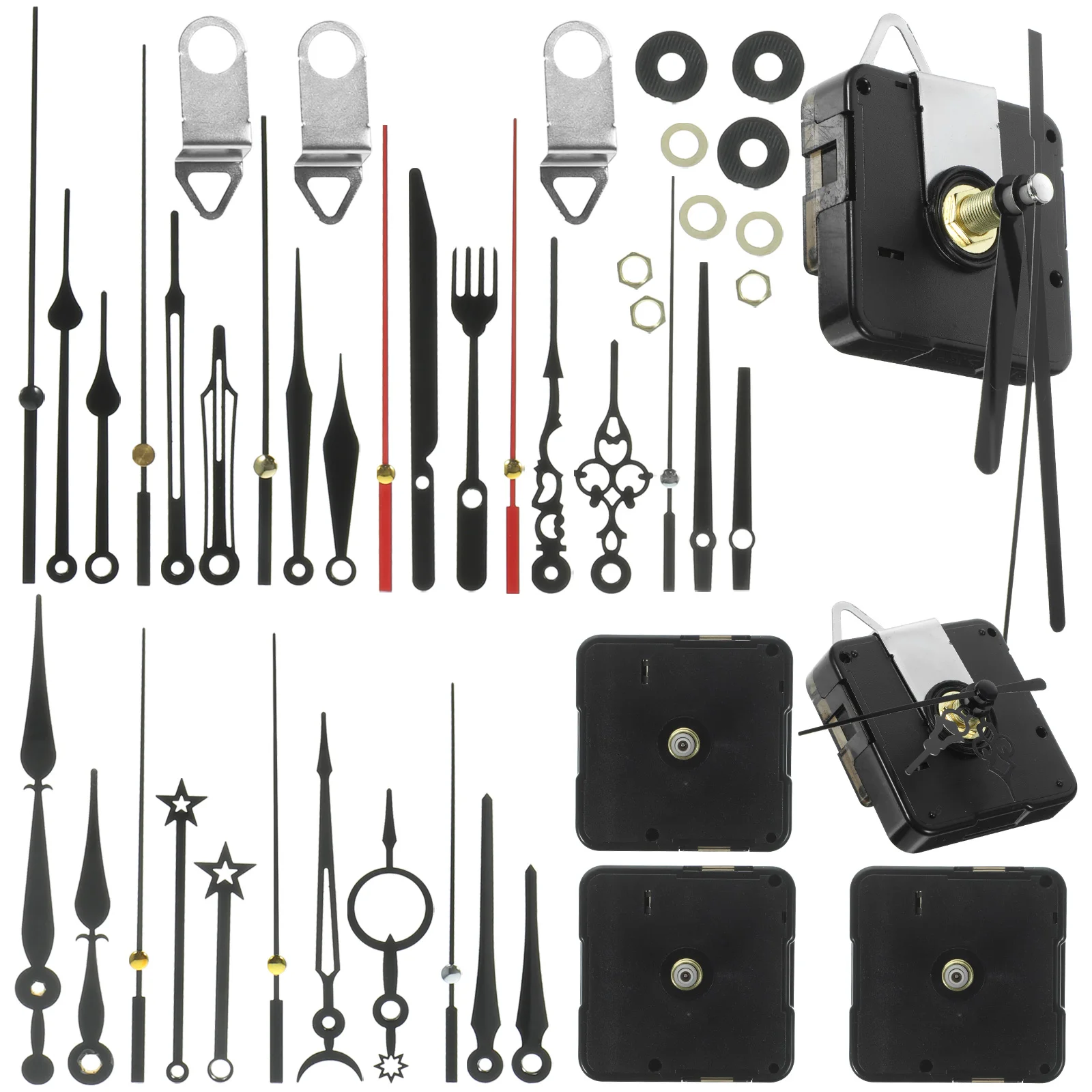 

1 set Clock Accessories Set DIY Wall Clock Movement Replacement Parts Mini Mechanism High Torque Repair Kit Plastic Durability