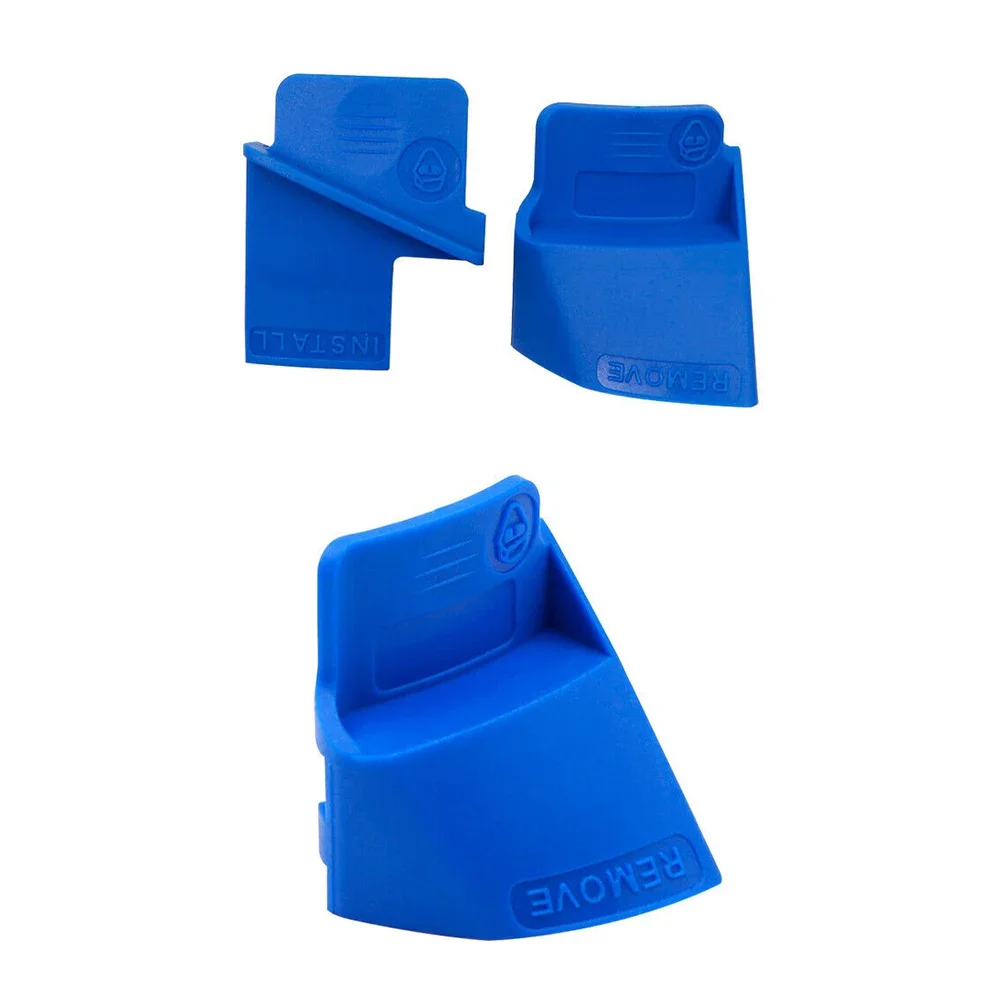 1pair Car Stretch Belt Service Remover Installer Tool Kit Automobile Ribbed Drive Belts Remover Blue Plastic Disassembly Tool