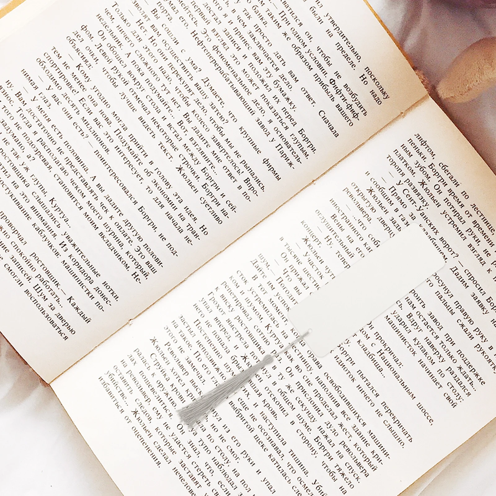 

24Pcs Blank Bookmark Tassel Craft Paper Tags for Journal Scrapbook Reading Gift for Book Lovers Writing Notes DIY