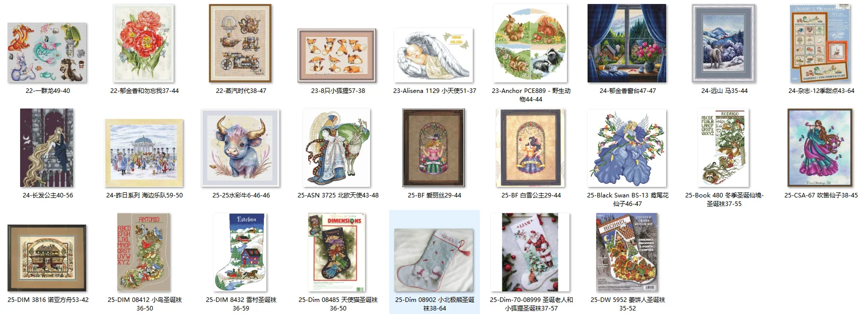 Embroidery Cross Stitch Kits Craft DIY Needlework Cotton Canvas DIM 08412 Birds Christmas Stocking 32CT 28CT Metallic aida