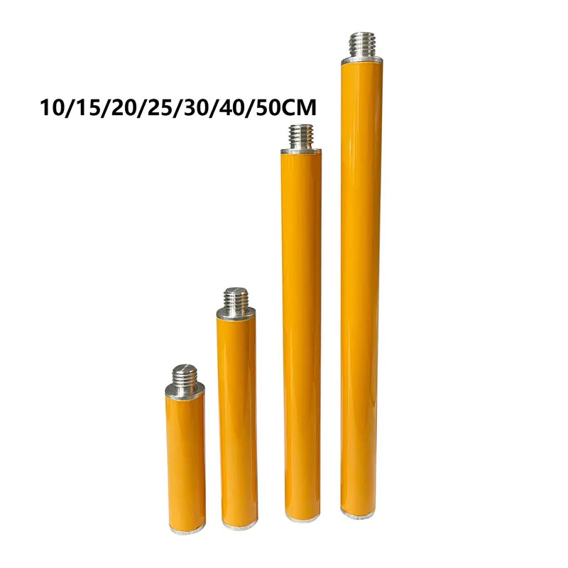 Yellow GPS Extension Section Surveying Pole Antenna for GNSS Prism rod 10cm 15cm 25cm 30cm 40cm 50cm 5/8 x 11 Thread