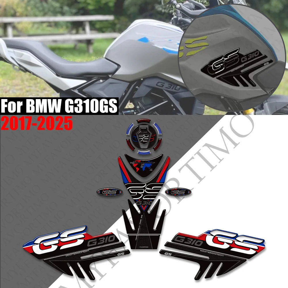 

For G310GS Adventure 2017- 2025 Motorcycle Fuel Tank Pad Sticker Moto Epoxy resin Decals Accessories G310 GS ADV