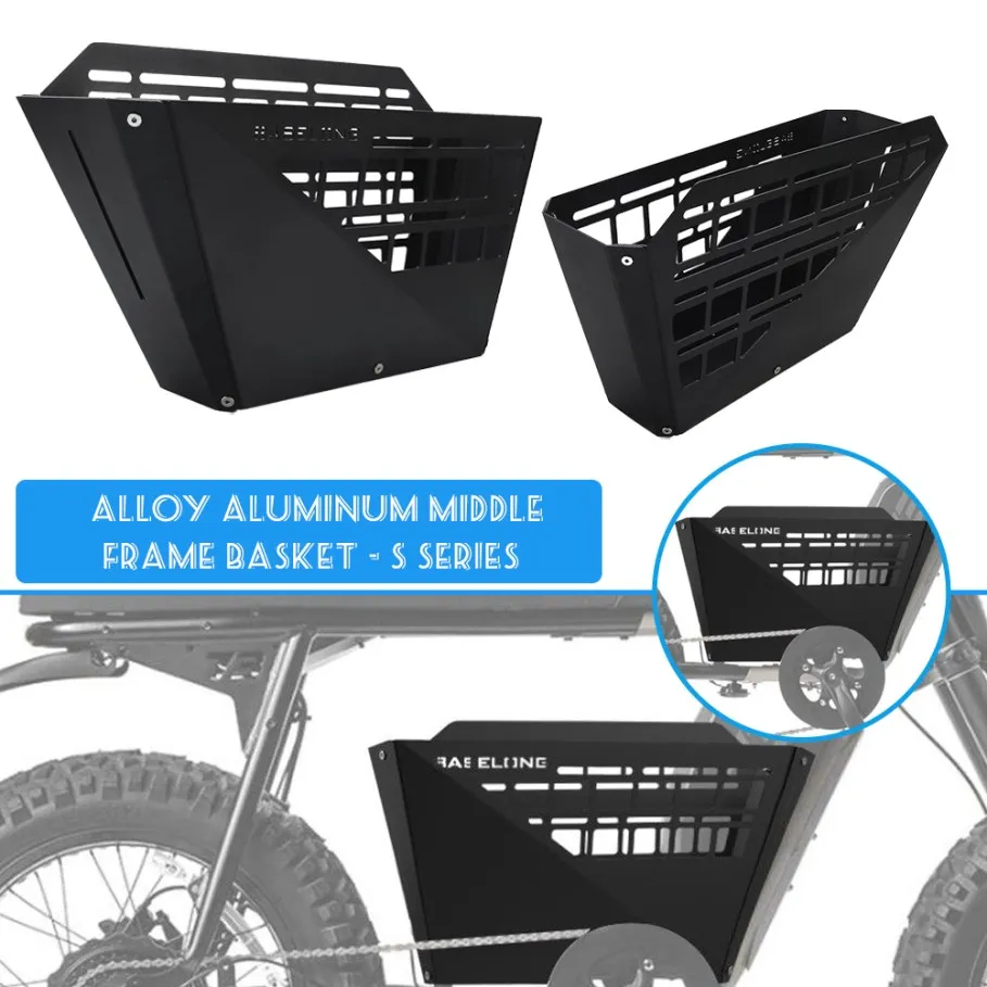 

2025 2024 2023 Middle FRAME BASKET-S SERIES Motorcycle FOR SUPER73-S2 X Indian SUPER73-S Adventure Series /Blackout SE