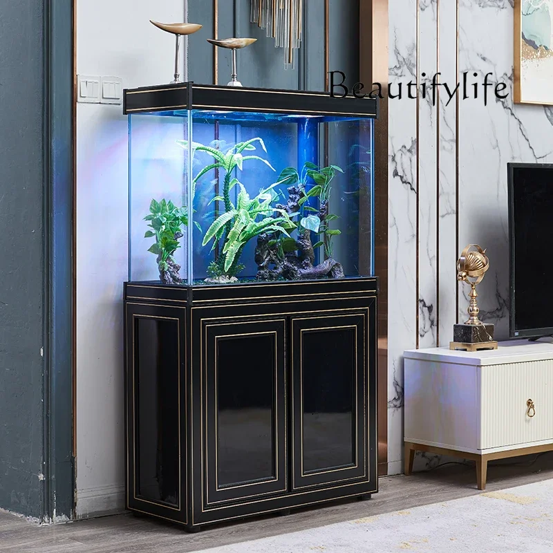 

R Гостиная Бытовой Маленький Аквариум Нижний Фильтр Бесплатная Вода Китайская Экологическая Перегородка Аквариум Дракон