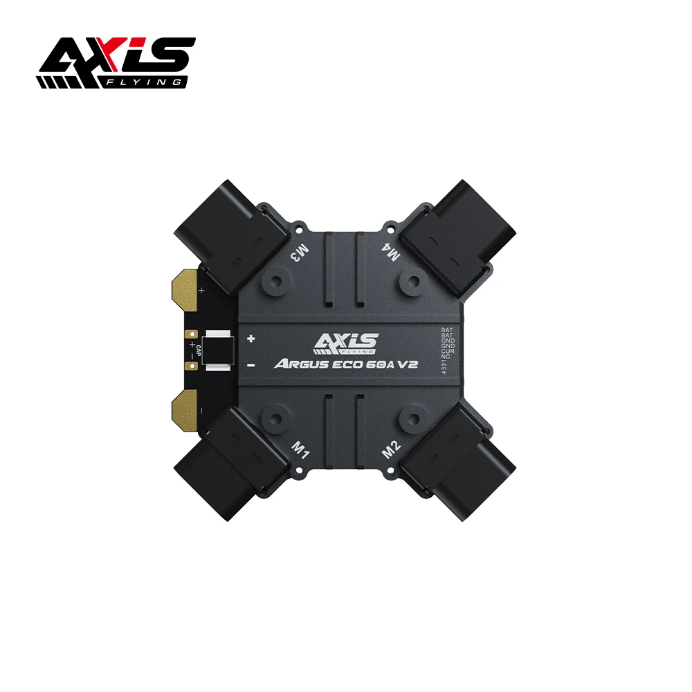 AeroPartsAxisflying ECO 60A-6S CNC Metal Drone Motor Interface MR6OPW Plug Quick Disassemble and Protection for FPV Drones