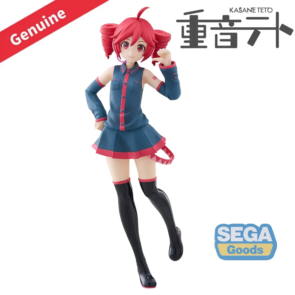 Original SEGA Utau Kasane Teto Premium Chokonose Actionfigur PVC-Modell Sammlung Anime-Figur Geburtstags- und Weihnachtsgeschenk